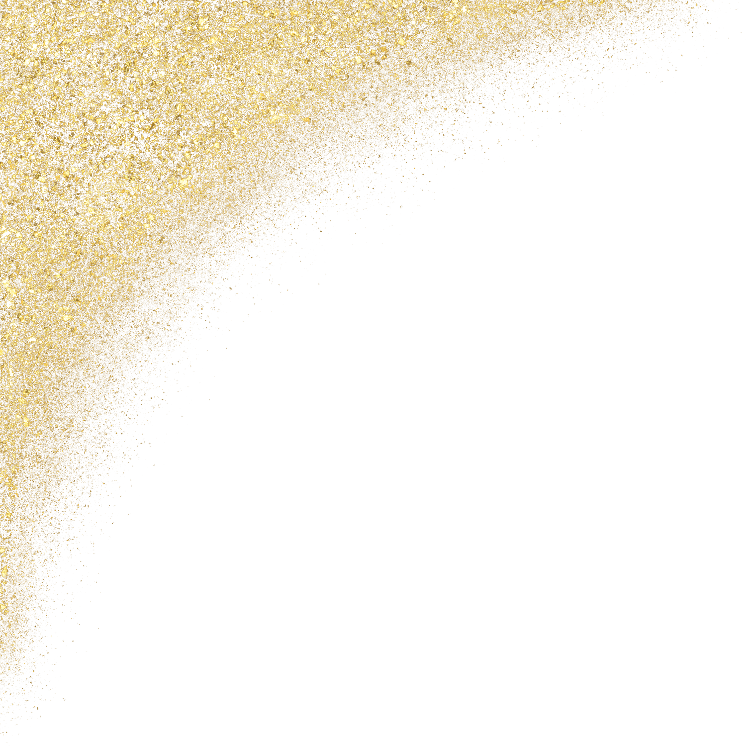 gold glitter shiny sprinkles corner